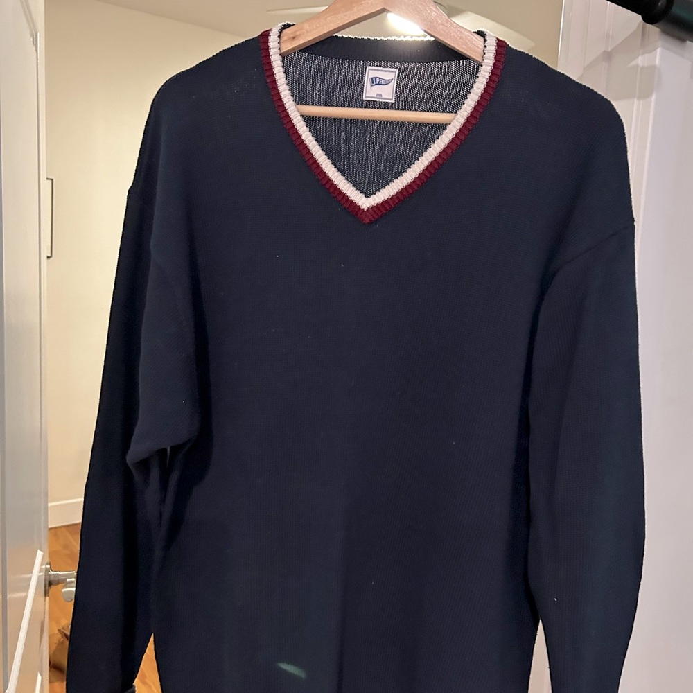 Beautiful V-neck sweater by Jay Press of  New Haven Ct.